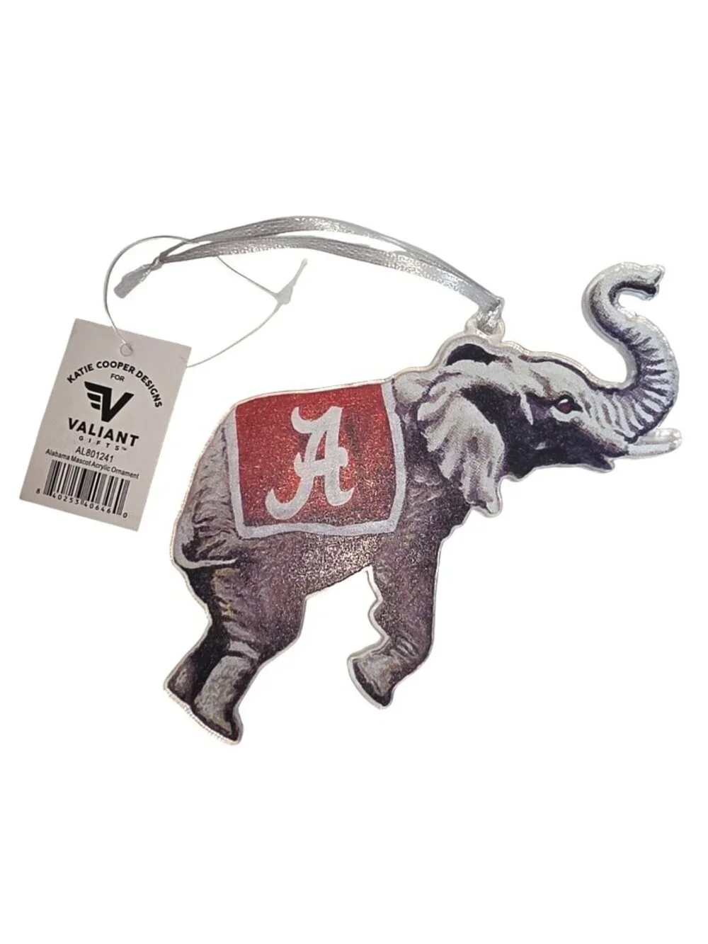 New Katie Cooper Designs for Valiant Alabama Mascot Acrylic Ornament Christmas